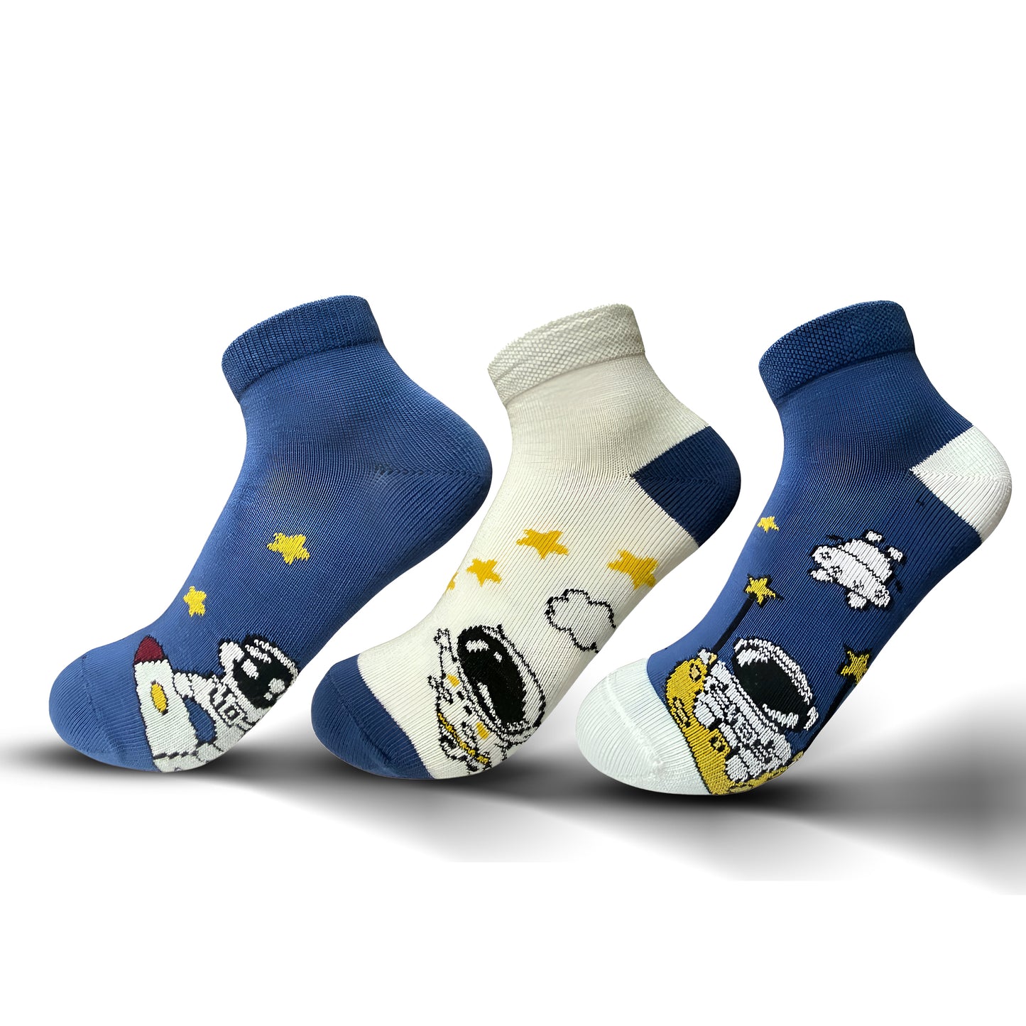 Boys 3-Pack Space Socks
