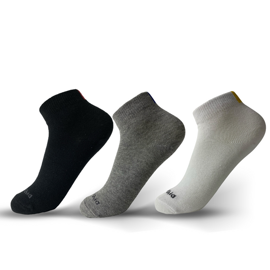 Basic Kids Boys (White - Grey - Black ) - Pack of 3