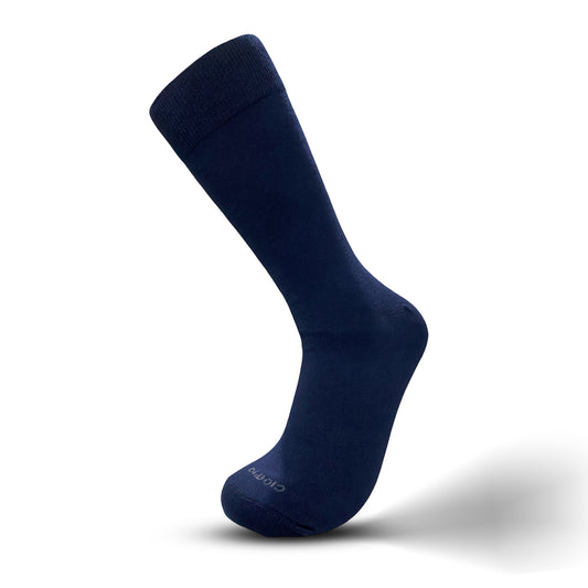 Classic Men Long Socks Navy 1 Pair