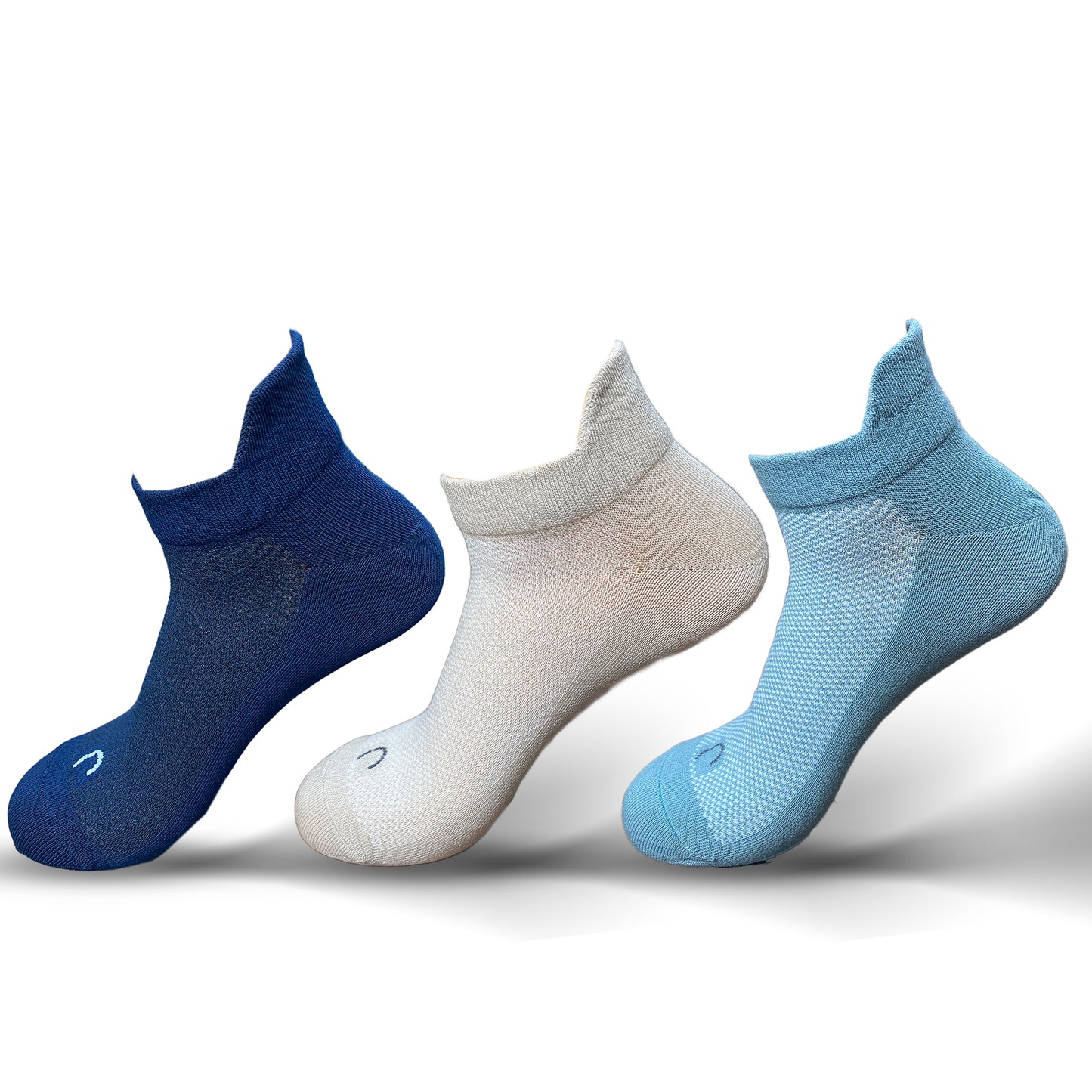 Sneaker Men Net Socks Mint - Cafe - Navy Pack of 3