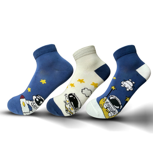 Boys 3-Pack Space Socks